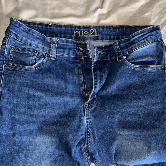 Rue 21 Blue High Rise Jeggings - Picture 2 of 3